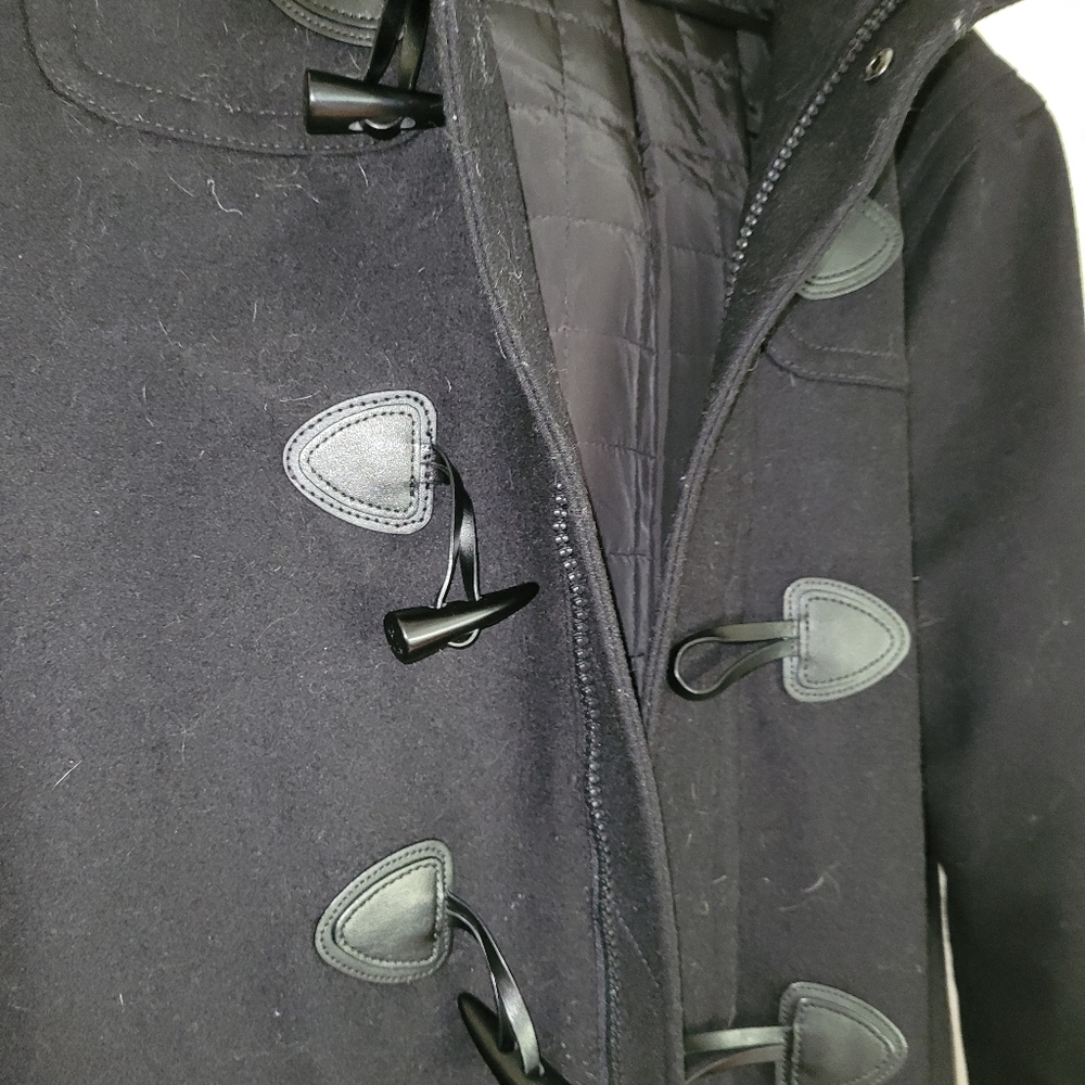 Mens small black wool Express coat - Picture 5 of 5